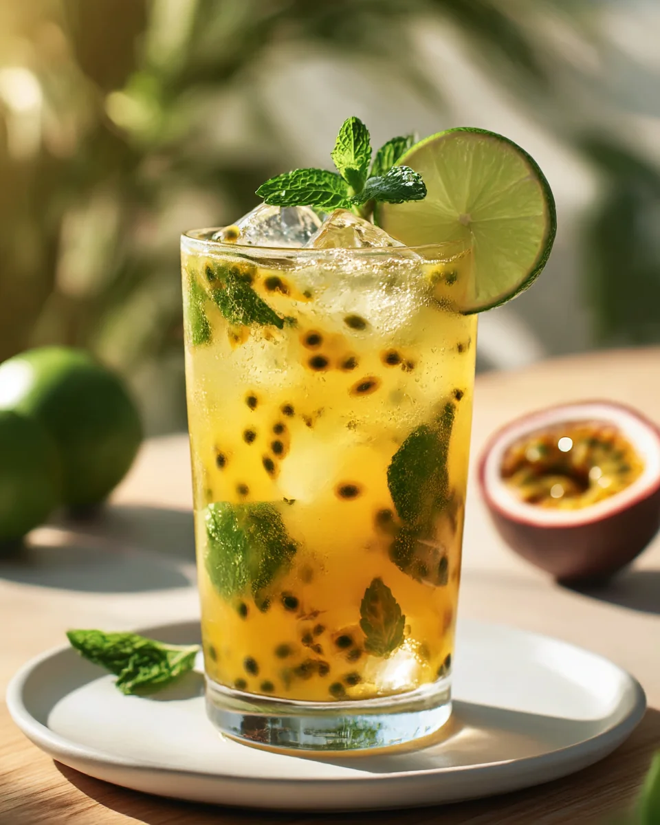 Refreshing Passion Fruit Mojito